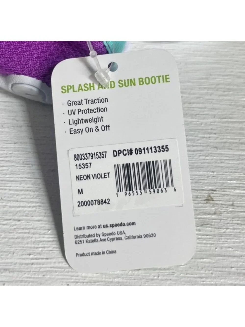 Speedo Kids Splash & Sun Bootie Water Shoes‎ Medium 7-8 Neon Violet New